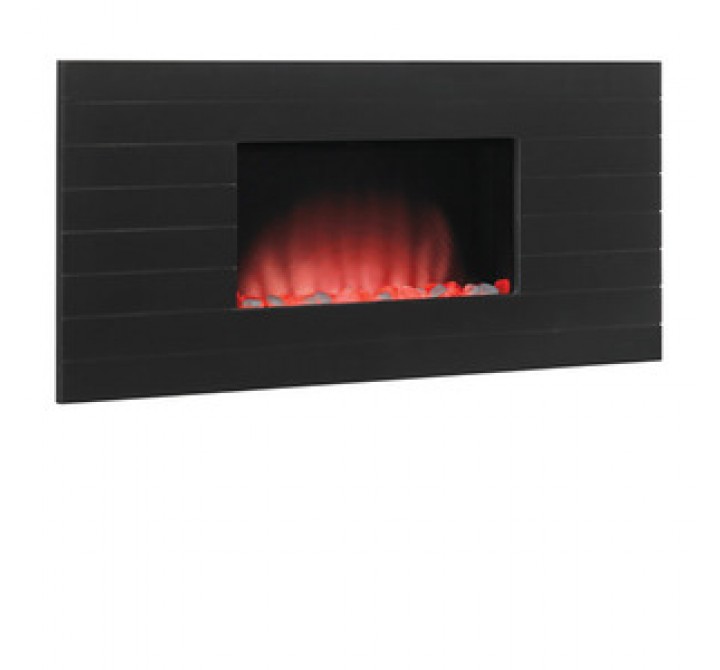 Fireside America Classic Flame 35 Inches Serenity Fire Display - Wall Hanging Fireplace - Wood Frame with Shadow Lines