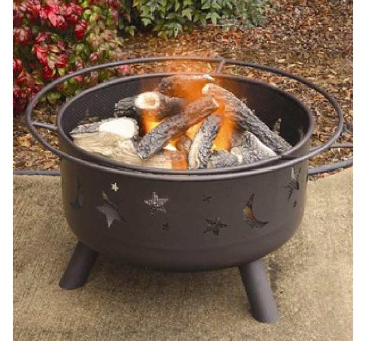 Fireside America Heatmaster Night Glow Fire Pit With Gas Logs - NA Fuel