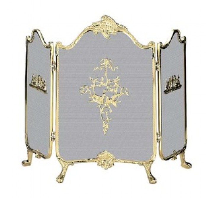 Fireside America 3 Panel Ornate French Screen