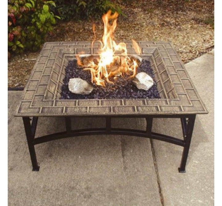Fireside America Heatmaster Twilight Glow Gas Fire Pit - LP Fuel