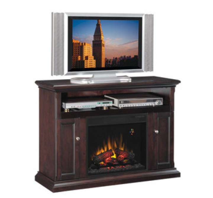 Fireside America Classic Flame 23 Inches Cannes Media Center with Electric Fireplace