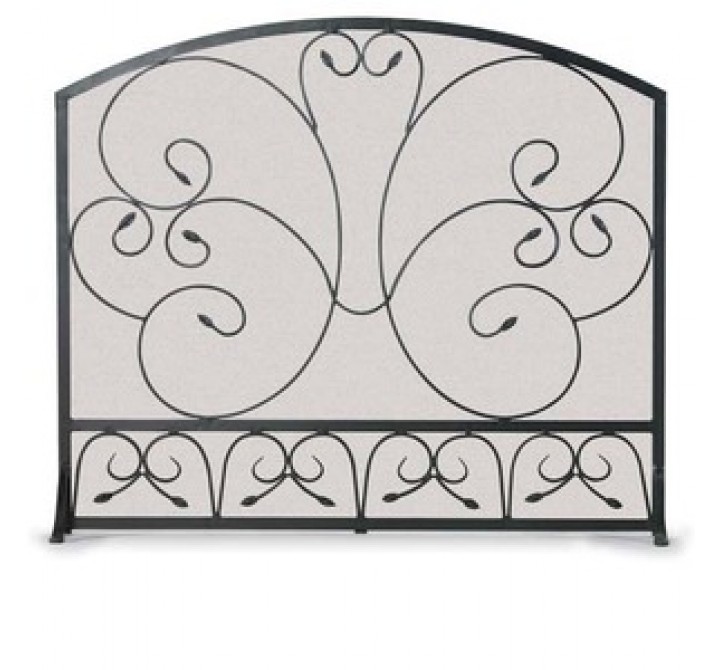 Fireside America Napa Forge Single Panel Country Scroll Screen