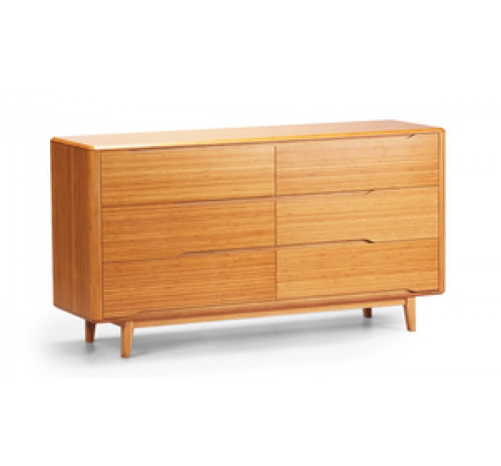 Greenington Currant Six Drawer Dresser in Carmelized or Walnut