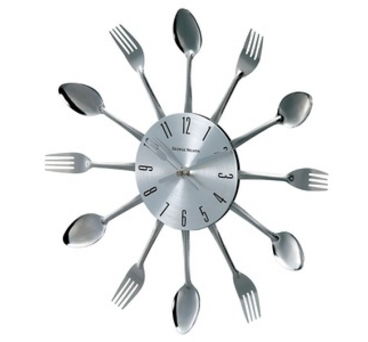 Stilnovo Verichron Metal Fork and Spoon clock