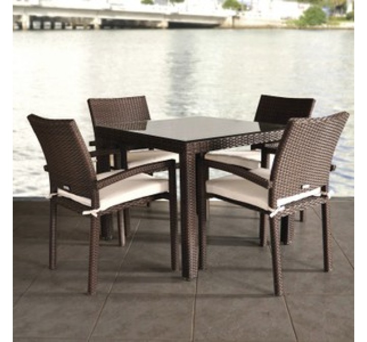International Home Miami Atlantic Liberty Five Piece Dining Set
