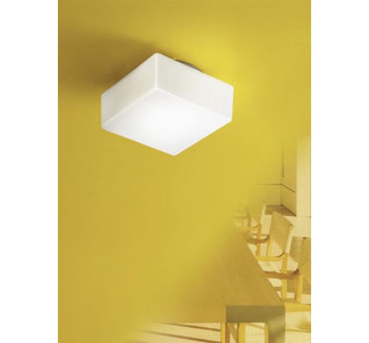 Illuminating Experiences Meltemi Series Large Flat Cube Wall and Ceiling Light - M3873