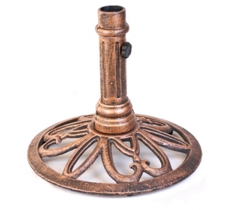 Jordan Manufacturing Cast Iron Light Bronze Umbrella Base
