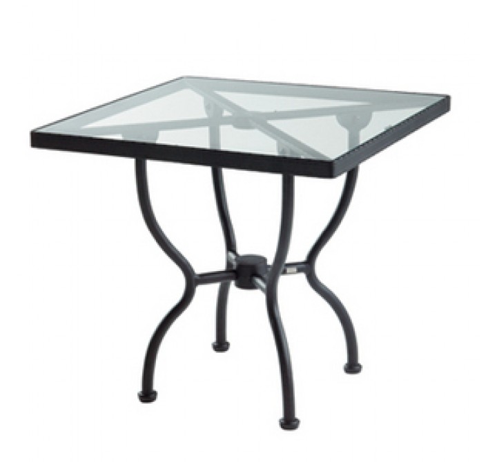 Sifas In-Outdoor Kross Square Table Incl. Glass Top