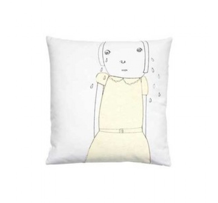 k studio Crying Pillow - White