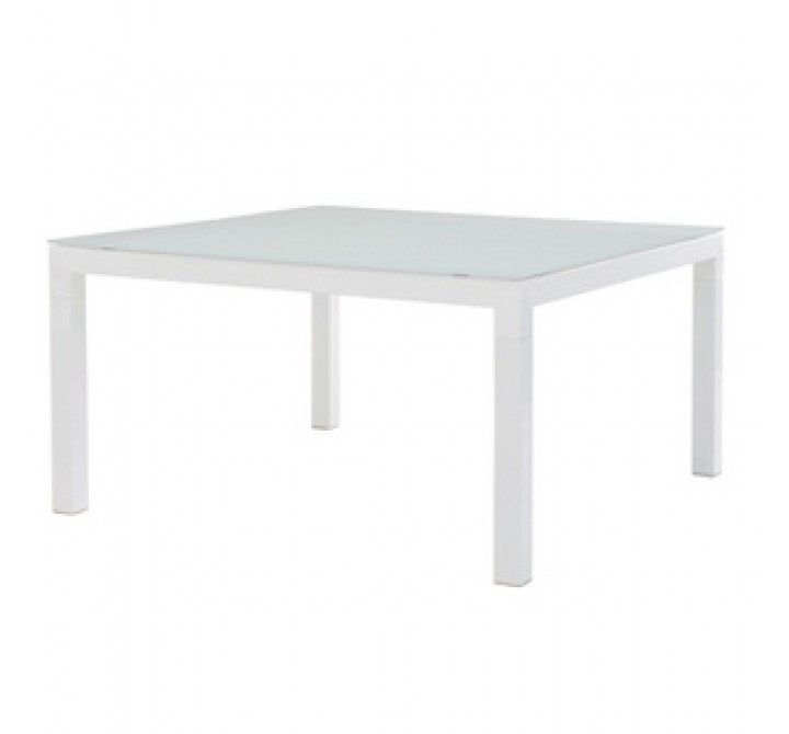 Sifas In-Outdoor Kwadra Square Dining Table Incl. Glass Top