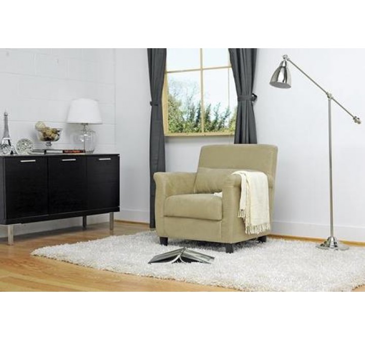 Baxton Studio Marquis Tan Microfiber Club Chair