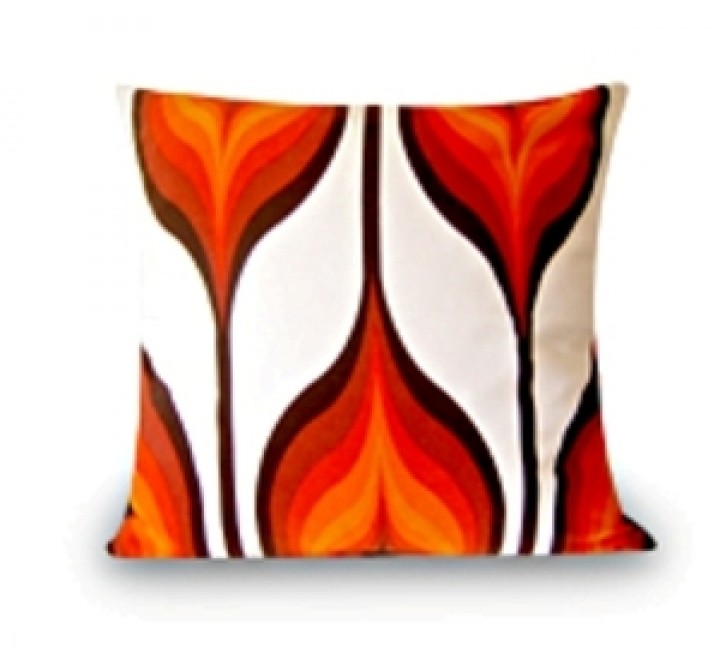 Lebello Square Pillow - Fire