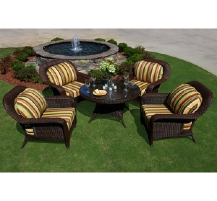 Tortuga Outdoor Sea Pines 5 Piece Conversation Table Set