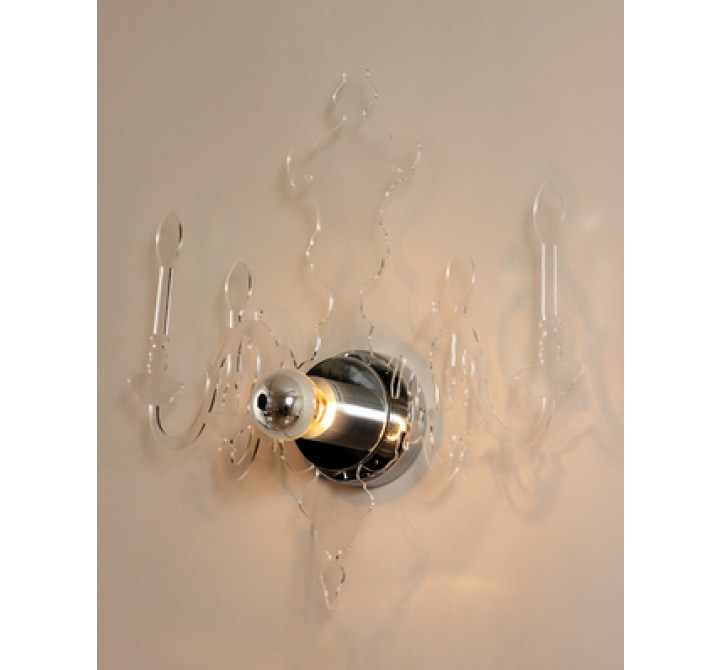 Control Brand Large Acrylic Chandelier Reflection Sconce-Clear