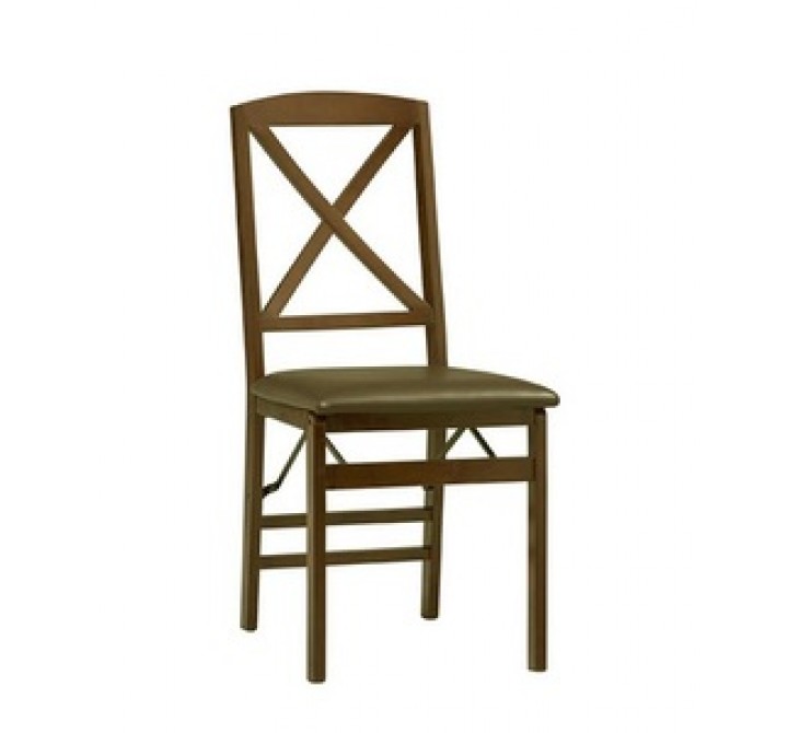Linon Triena X Back Folding Chair