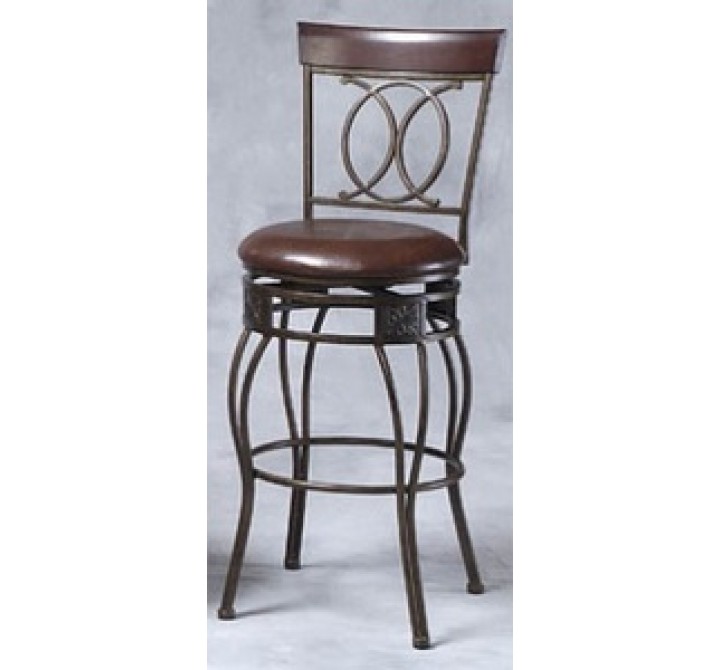 Linon O & X Back Counter Stool