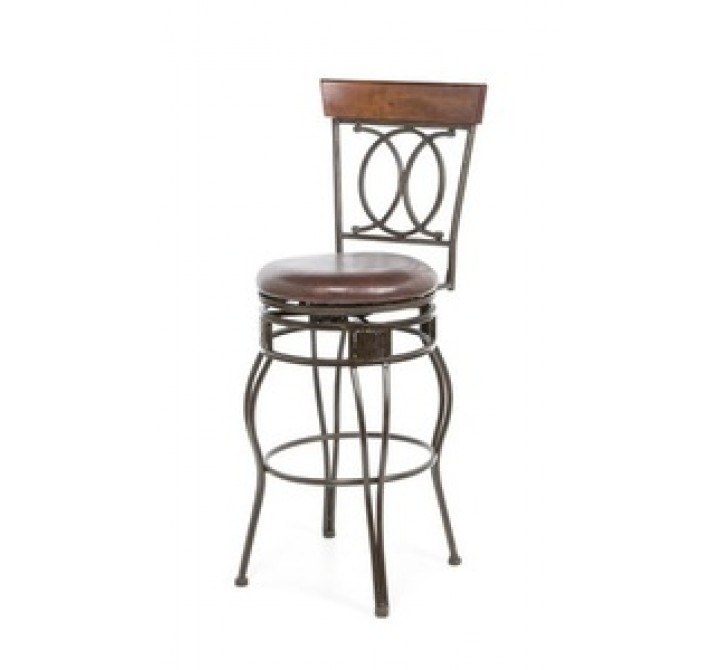 Linon O & X Back Bar Stool