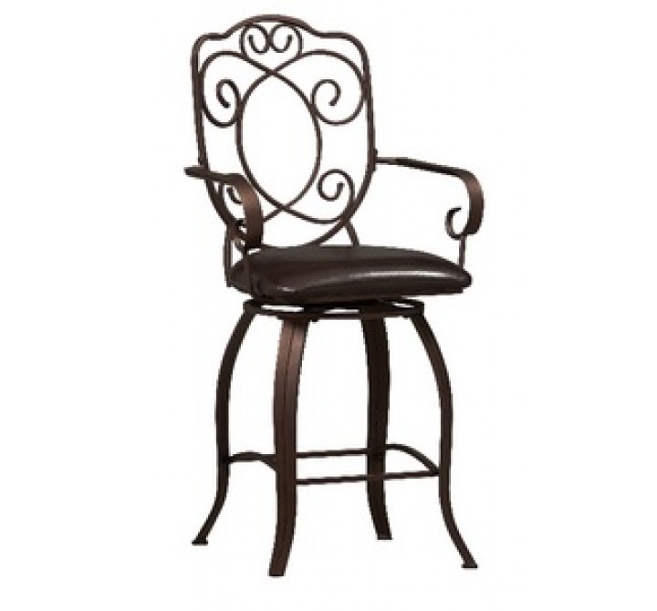 Linon Crested Back Counter Stool