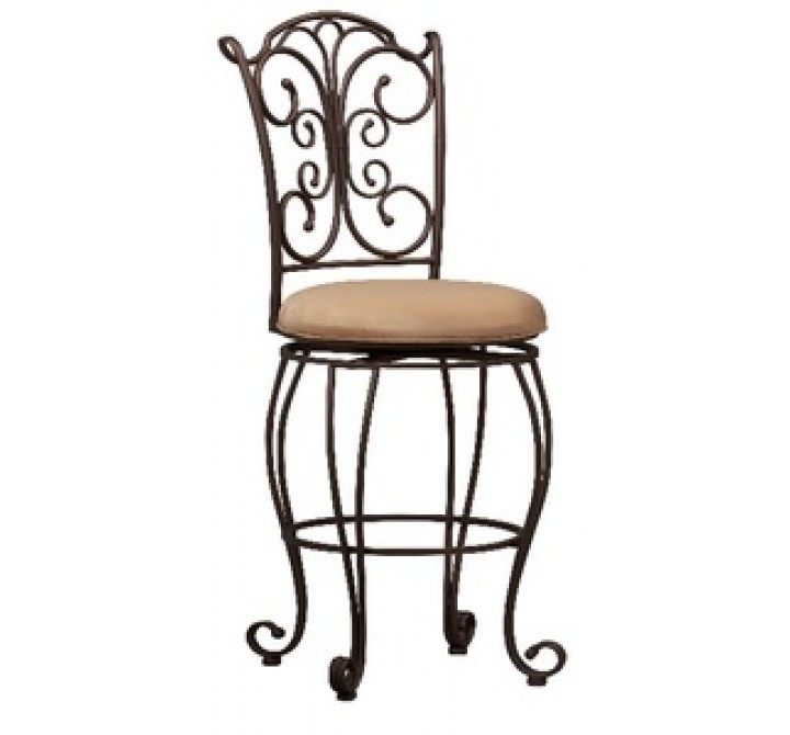 Linon Gathered Back Counter Stool