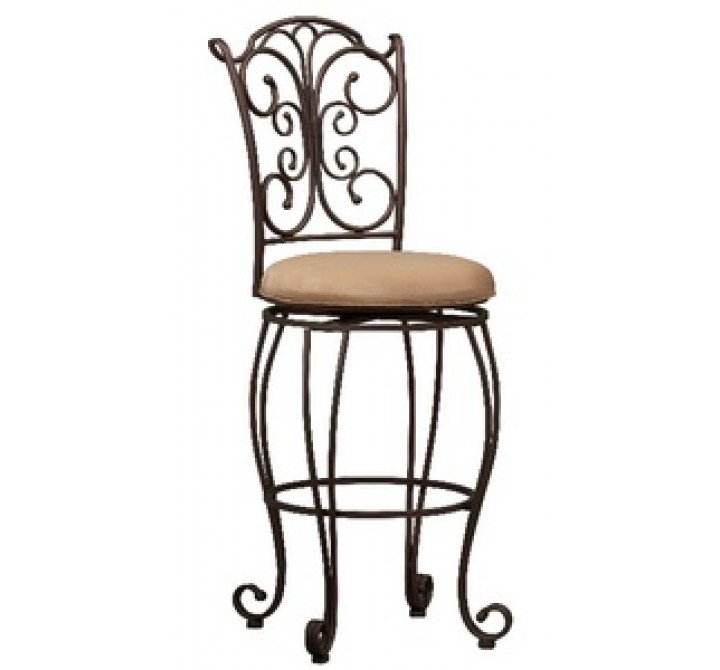 Linon Gathered Back Bar Stool