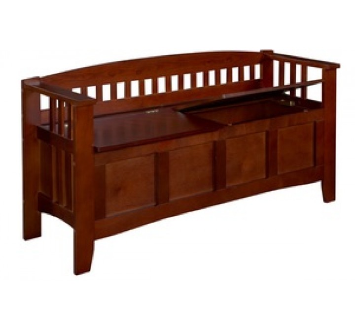 Linon Storage Bench Short Split Seat Storage