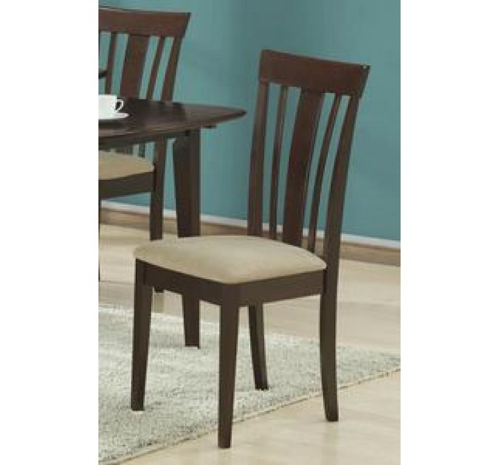 Monarch Specialties Cappuccino 38"H Side Chair With Micro-Fibre - Set of 2