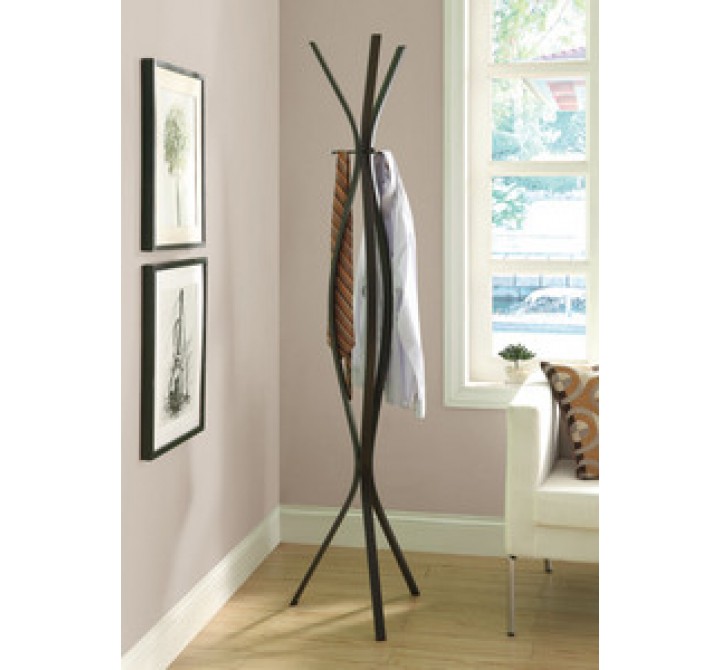 Monarch Specialties Cappuccino Metal Contemporary 72"H Coat Rack
