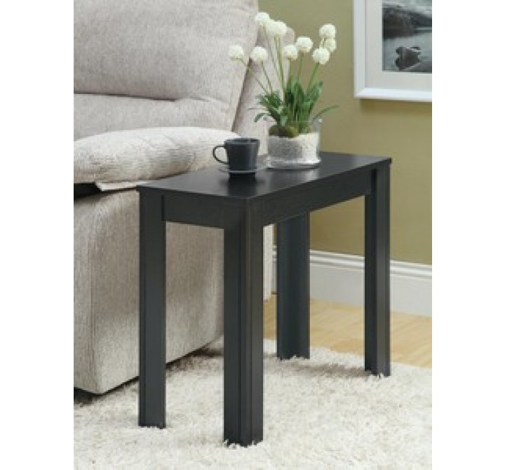 Monarch Specialties Black Oak Accent Side Table
