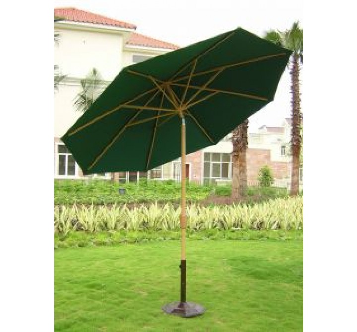 Lanza 9' Auto Tilt & Easy Rotate Market Umbrella - (Cover: Hunter Green)