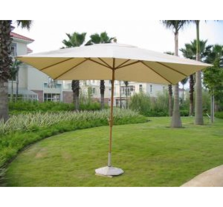 Lanza 8' x 11' Royal Rect. Market Umbrella - (Cover: Natural)