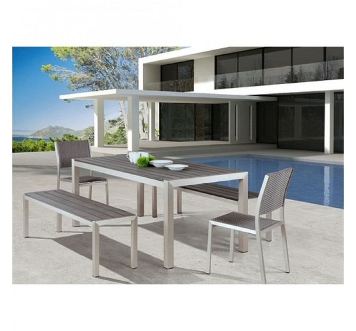 Zuo Modern Metropolitan Dining Chair Brushed Aluminum