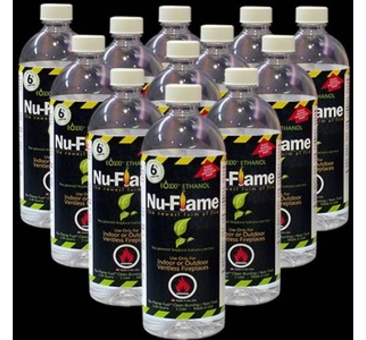 Bluworld Nu-Flame Bio-Ethanol Fireplace Fuel 12-1L