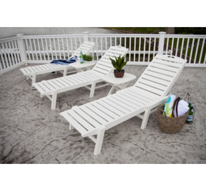 POLYWOOD¨ Nautical 21" x 18" Side Table