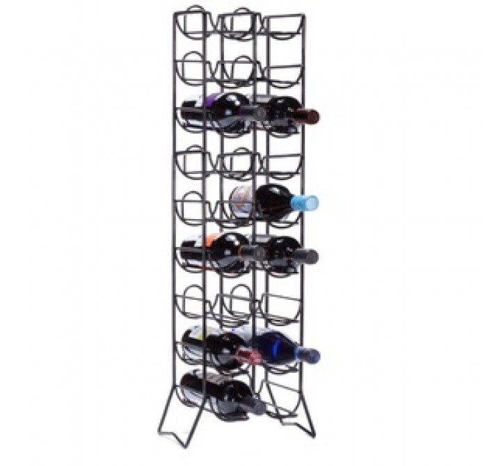 Oenophilia Scaffovino 18 Floor Rack, Black