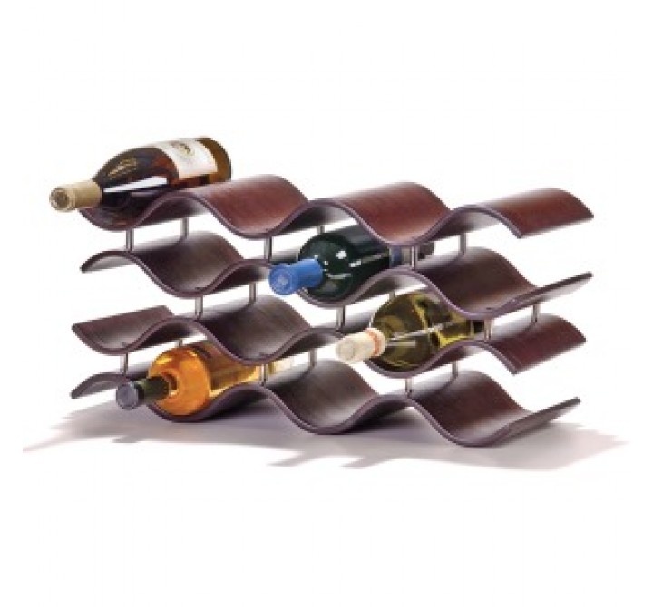 Oenophilia Bali 12 Wine Rack, Ebony