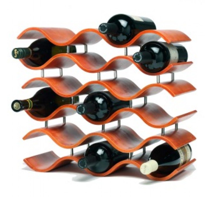 Oenophilia Bali 15 Wine Rack, Spiced Pumpkin