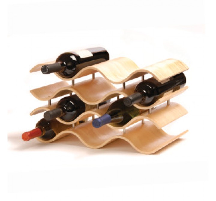 Oenophilia Bali 10 Wine Rack, Natural