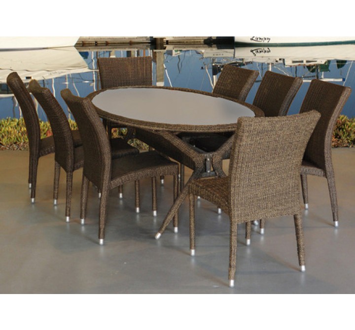 International Home Miami Atlantic Bari 9-pc Dining Set
