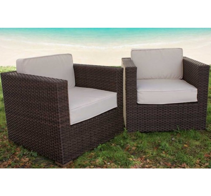 International Home Miami Atlantic Bellagio Armchair Set of 2