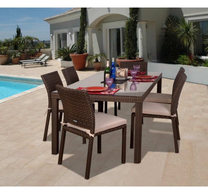 International Home Miami Atlantic Liberty Classic Dining Set of 7