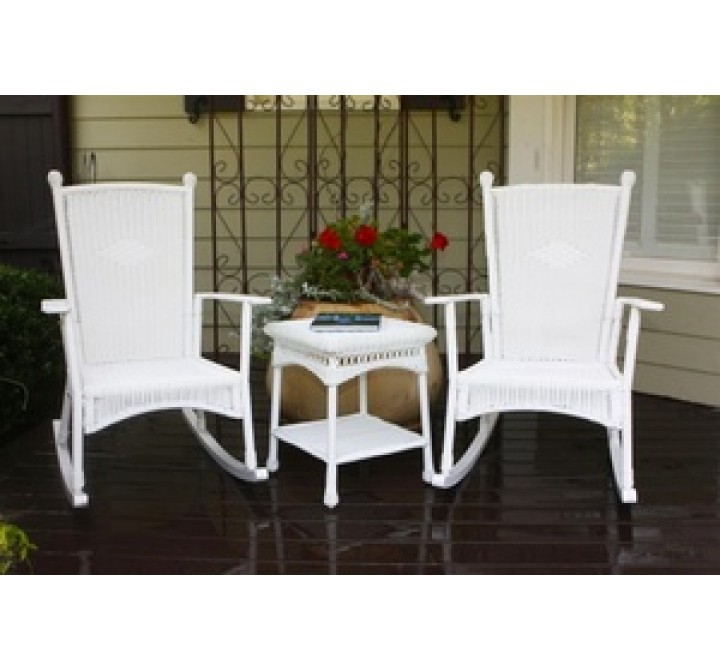 Tortuga Outdoor Portside Classic Rocker Set White
