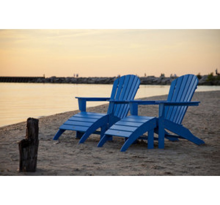 POLYWOOD¨ South Beach 4-Piece Adirondack Set