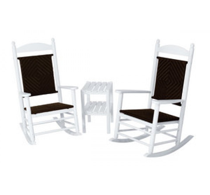 POLYWOOD¨ Jefferson 3-Piece Woven Rocker Set