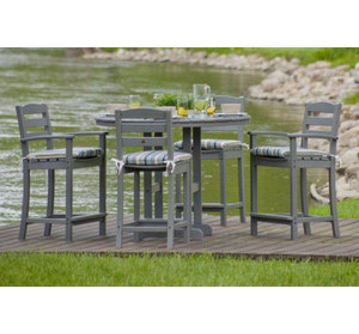 POLYWOOD¨ La Casa CafŽ 5-Piece Counter Set with Cushions