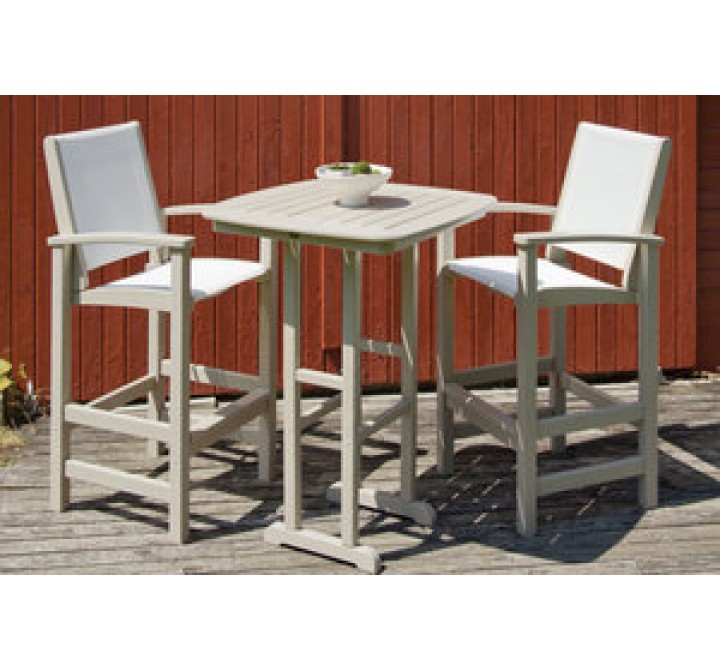 Poly-Wood Coastal 3-Piece Bar Set