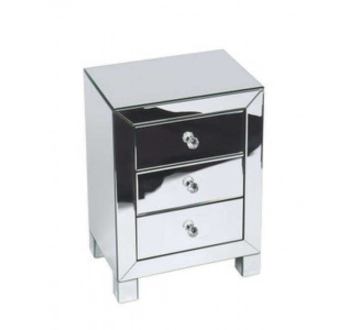 Ave-Six Reflections 3 Drawer Accent Table