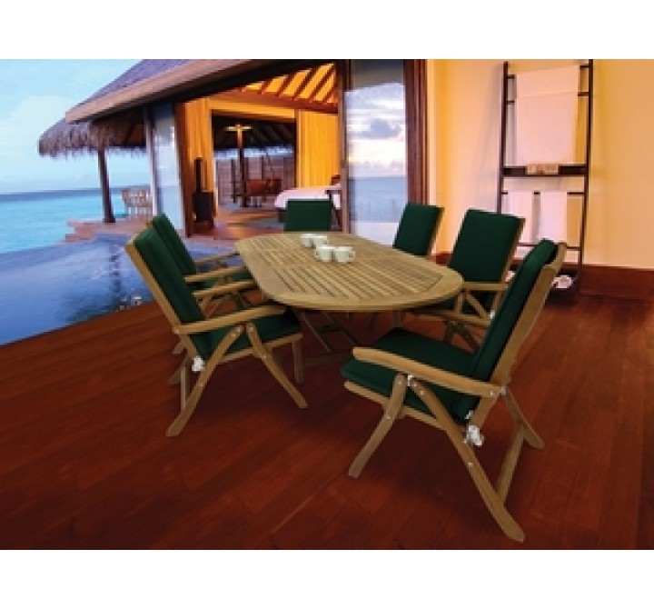 Royal Teak 72/96" Family Expansion Table - Oval