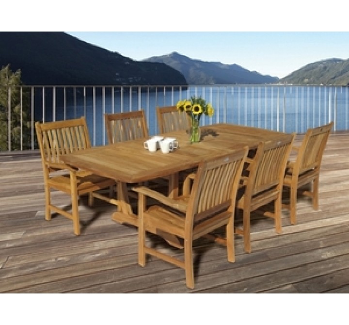 Royal Teak Compass Teak Arm Chair