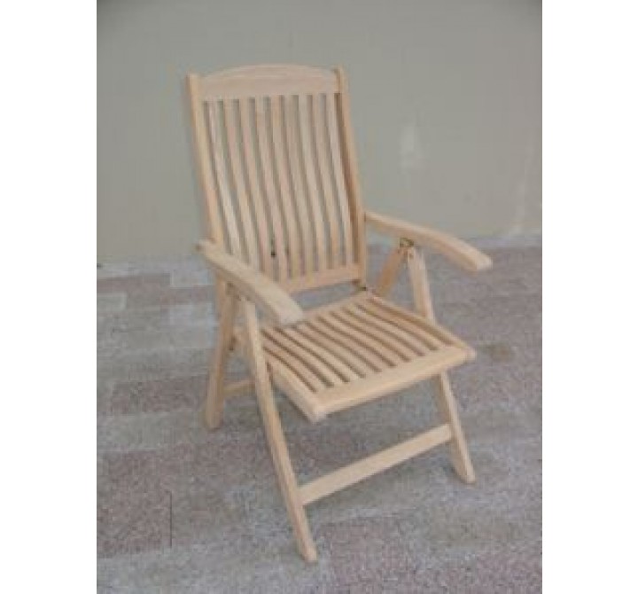 Lanza Roble Wood 5 Position Folding Chair