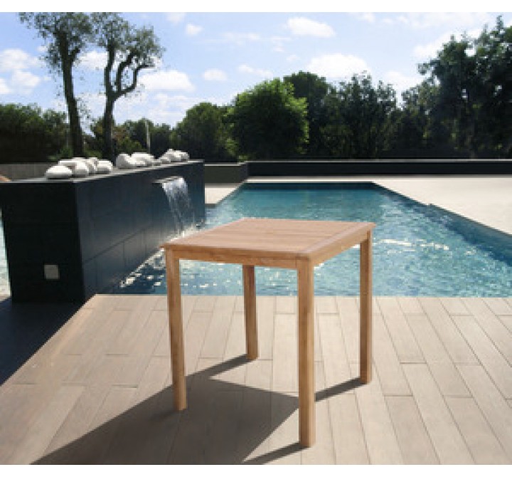 International Home Miami Amazonia Teak Eden Teak Bar Table